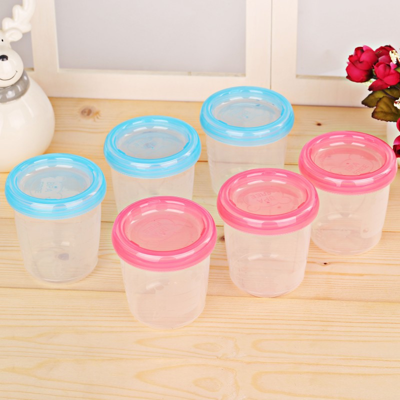 fg4B Breast milk storage and preservation cups are safely sealed 180ml ...