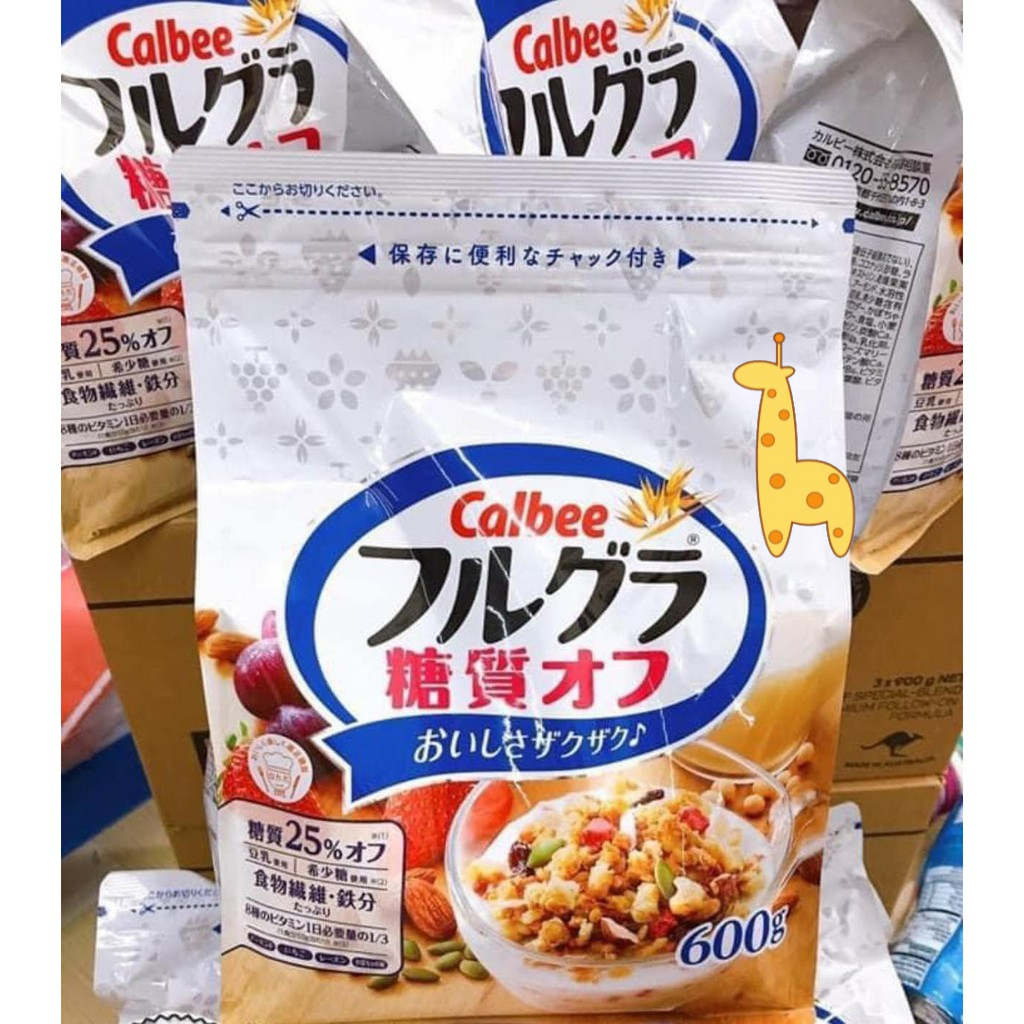 Calbee Cereals Low Sugar, White Calbee Cereal, Japanese Calbee Cereal LowSugar LowSweetened