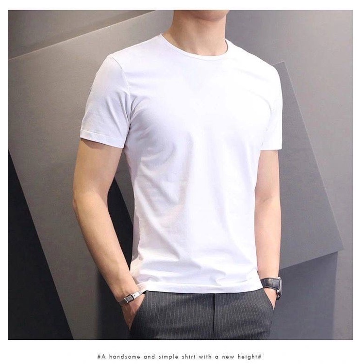 Korean Plain Color Tshirt For Men Easy Style Fashion Men Apparel T ...