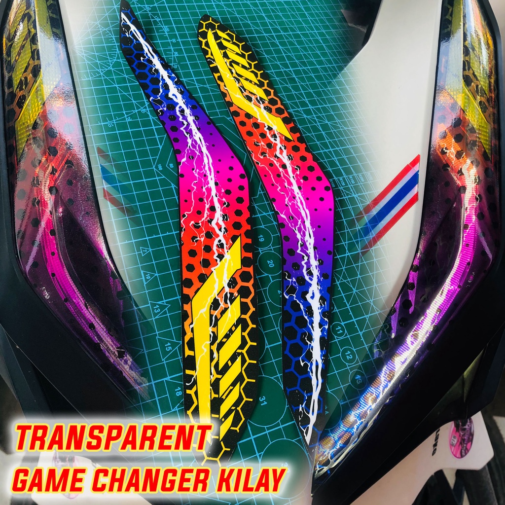 Honda Click GC 125i / 125i Kilay transparent winker sticker | Shopee ...