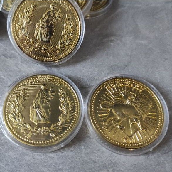 John Wick Coins Gold Movie John Wick Continental Hotel Gold Coin Replica Cosplay Props Hotel 4079