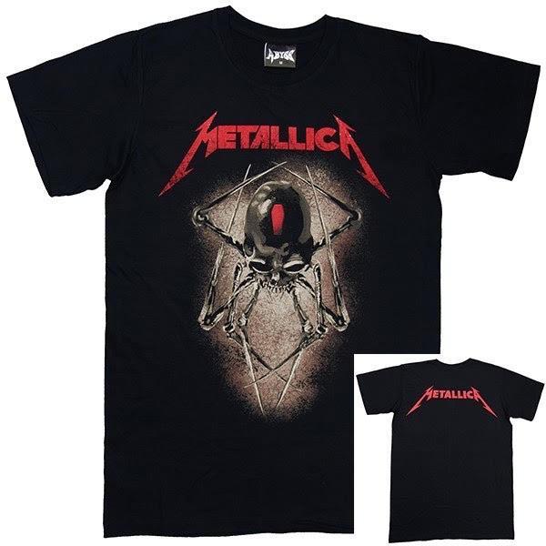 Iconicshirts Bandshirt Metallica Skull Spider Shopee Philippines