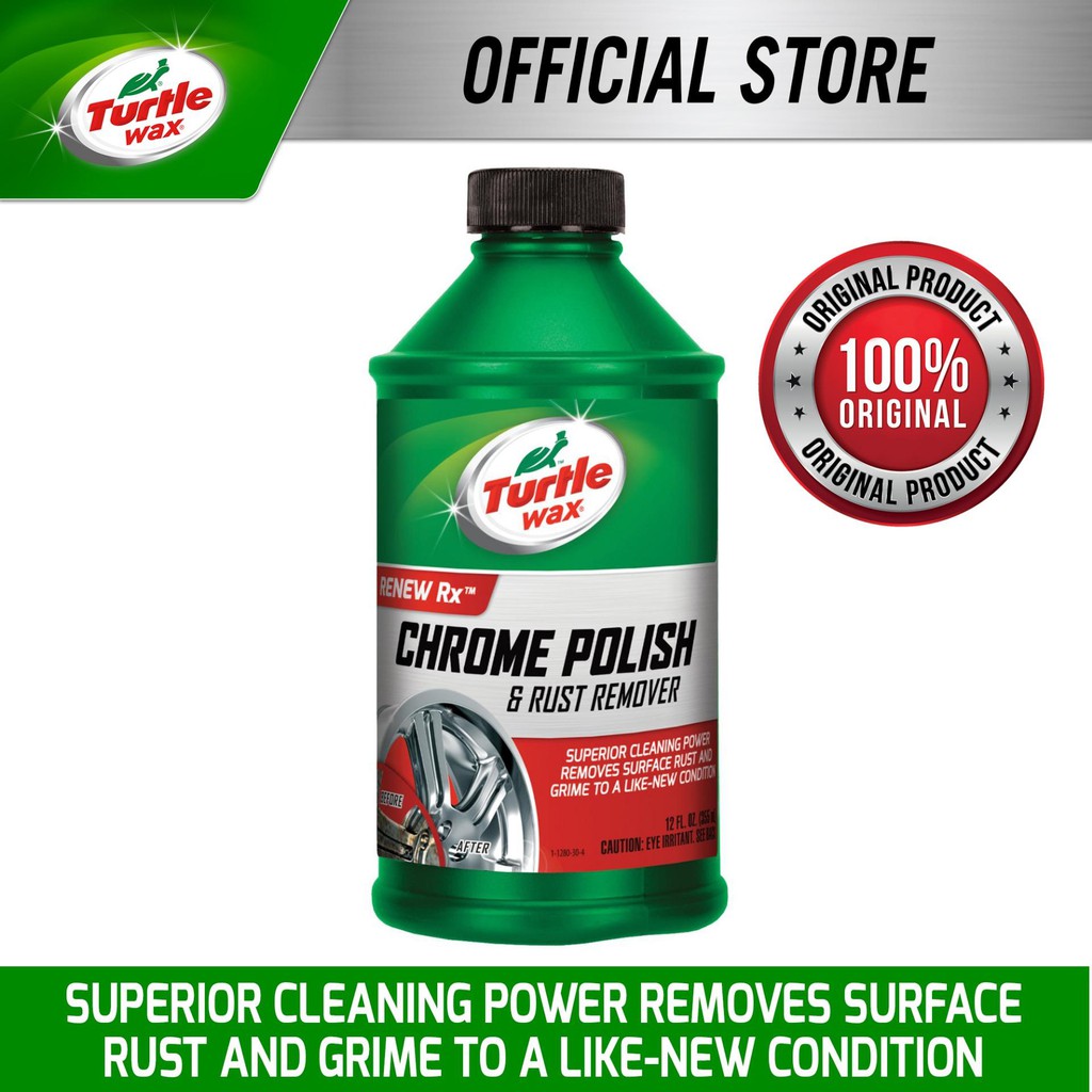 Turtle Wax Chrome Polish & Rust Remover 355ml T280RA Shopee Philippines