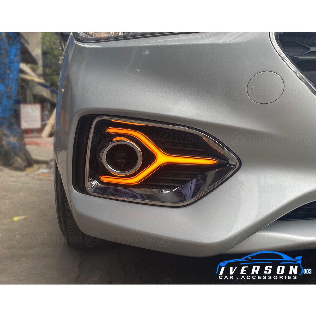 Hyundai Accent 2019 to 2020 Fog Light Fog Lamp Cover With DRL Light