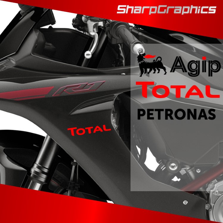 BigBike Sponsor Agip Total Petronas Super Bike Motorbike Sticker Decal ...