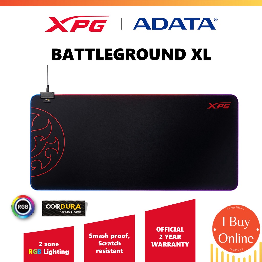 XPG Battleground XL Prime CORDURA RGB Gaming Extra Large Mouse Pad ...