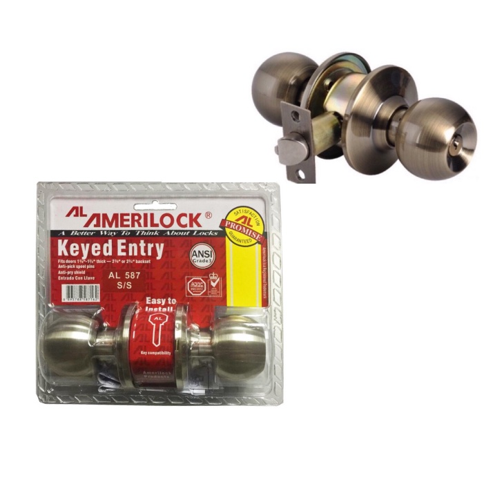 Low priceAMERILOCK DOOR KNOB LOCK SET 588/587/3800/101/102 Stainless