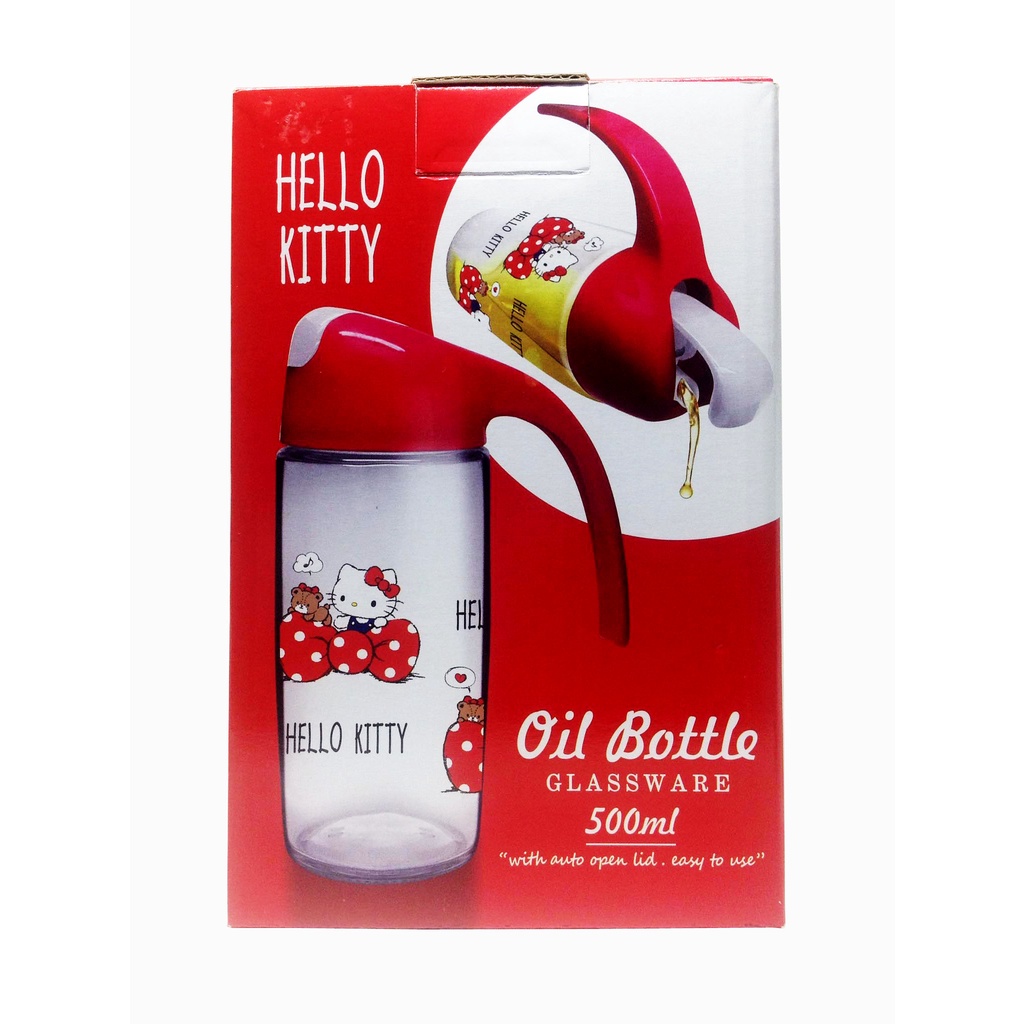 Sanrio Hello Kitty Oil Bottle Glassware 500ml {IMPORTED} | Shopee ...