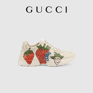 Women's rhyton sneaker store with gucci strawberry