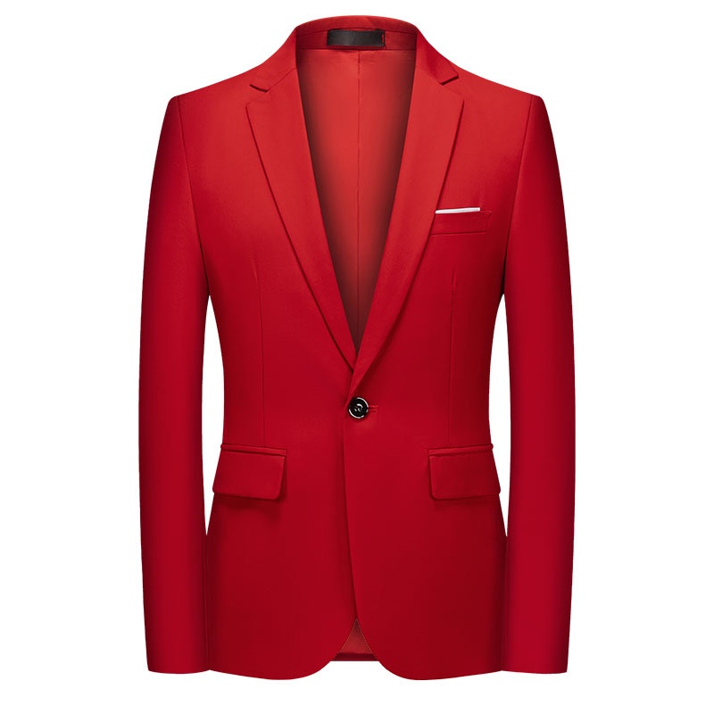 Mens red best sale blazer jacket