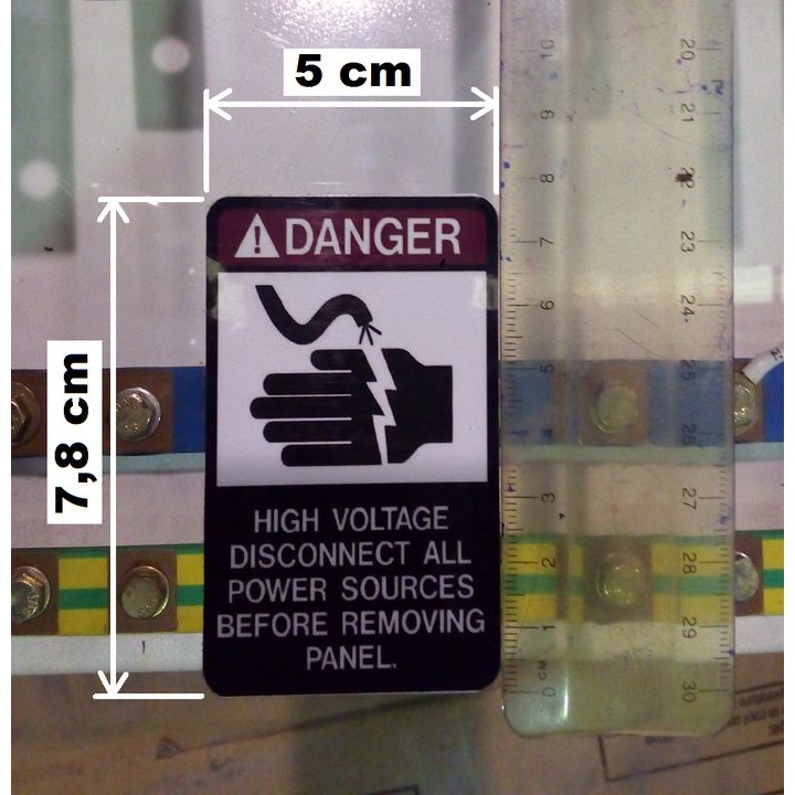 Electrical Panel Stickers: DANGER DISCONNECT | Shopee Philippines