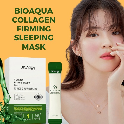 Collagen Firming Sleeping Mask Bioaqua / Yanjiayi Glass Skin Facial