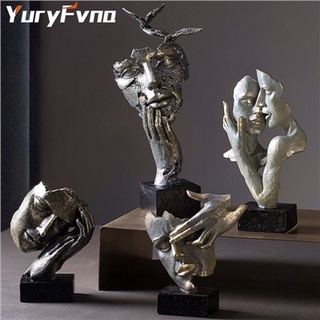 Best☜yuryfvna Lovers Sculpture Abstract Romantic Couple Statues Modern 