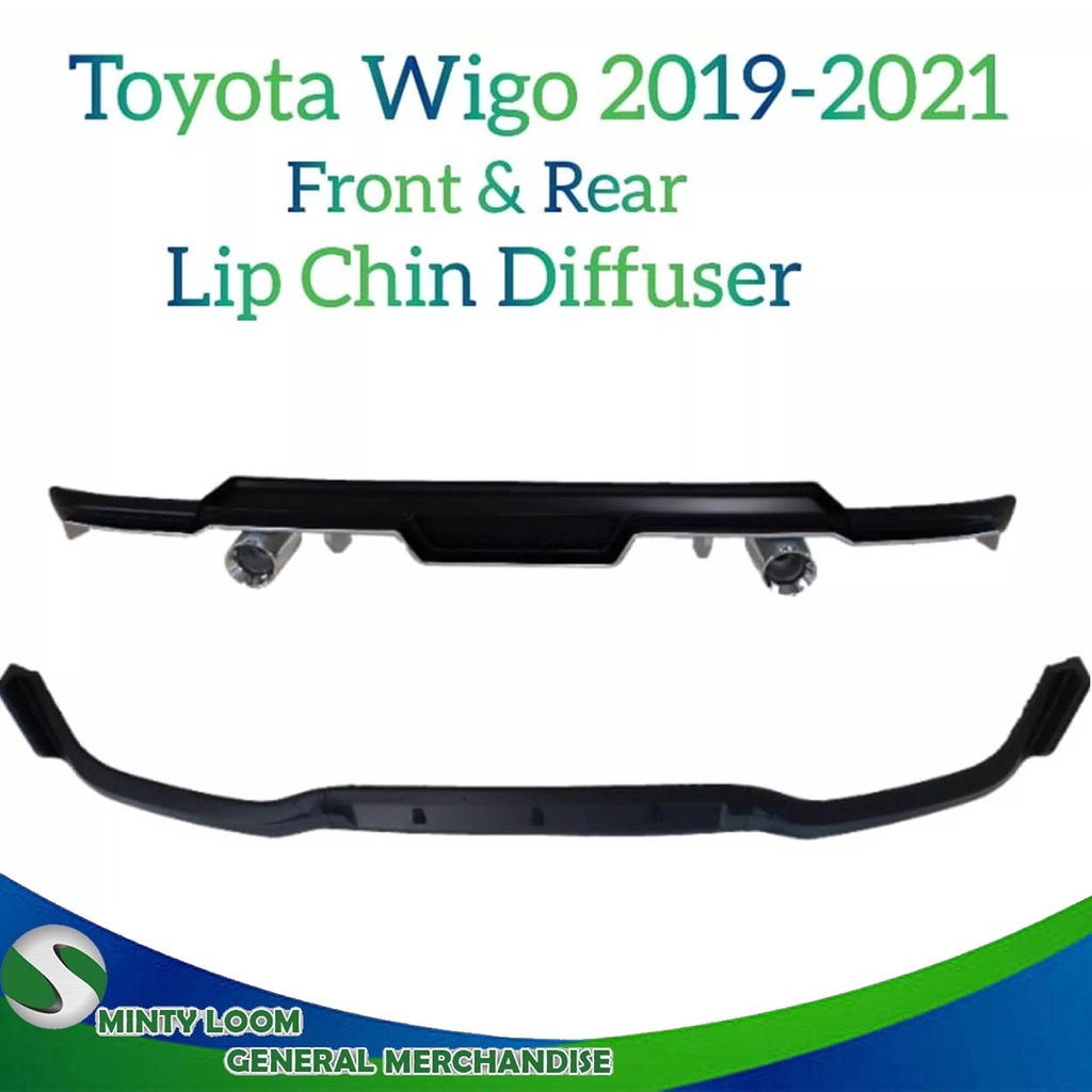 TOYOTA WIGO Rear Bumper Diffuser for Gen2 and Gen3 from 2018 to 2021 ...