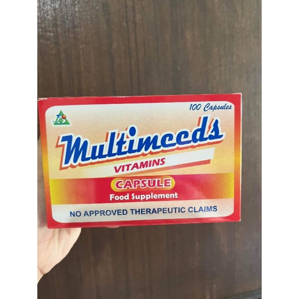 MULTIVITAMINS (MULTIMEEDS / MULTICAPS ) 100 CAPSULES Shopee Philippines