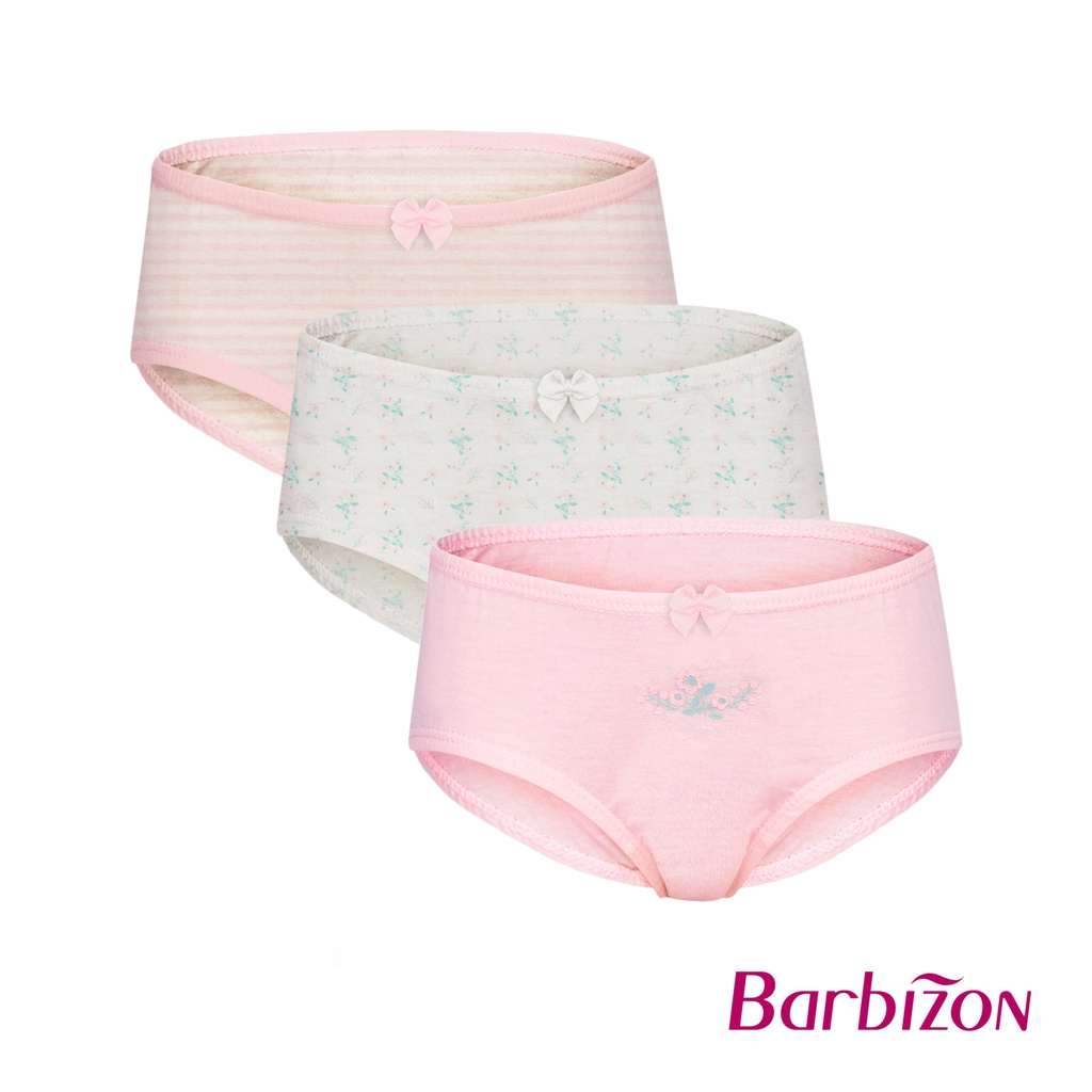 Barbizon Girl Pastel Sky 3-in-1 Pack Bikini Panty Girls Underwear ...