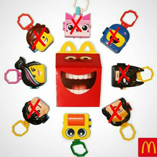 Mc donalds happy meal toys lego movie wildstyle emmet duplo | Shopee ...