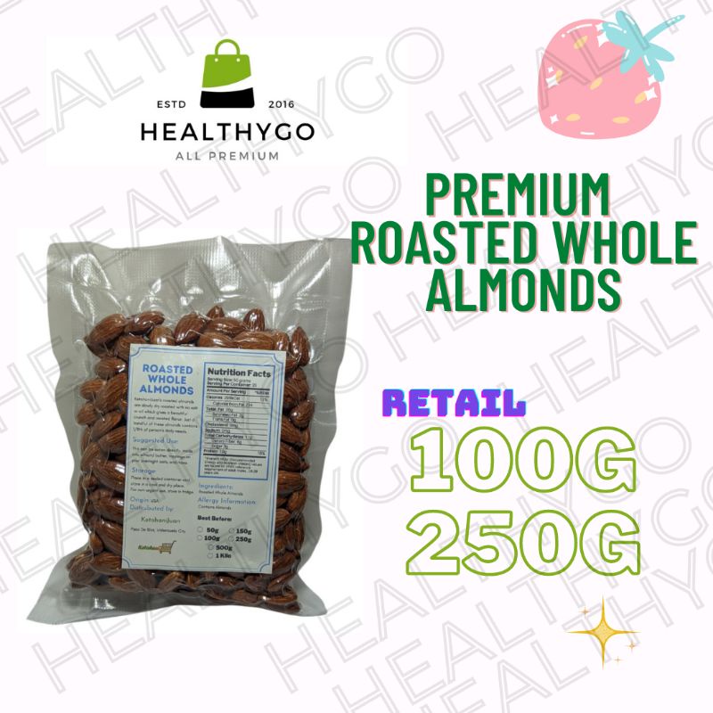 Roasted Whole Almonds Premium Keto approved Shopee Philippines