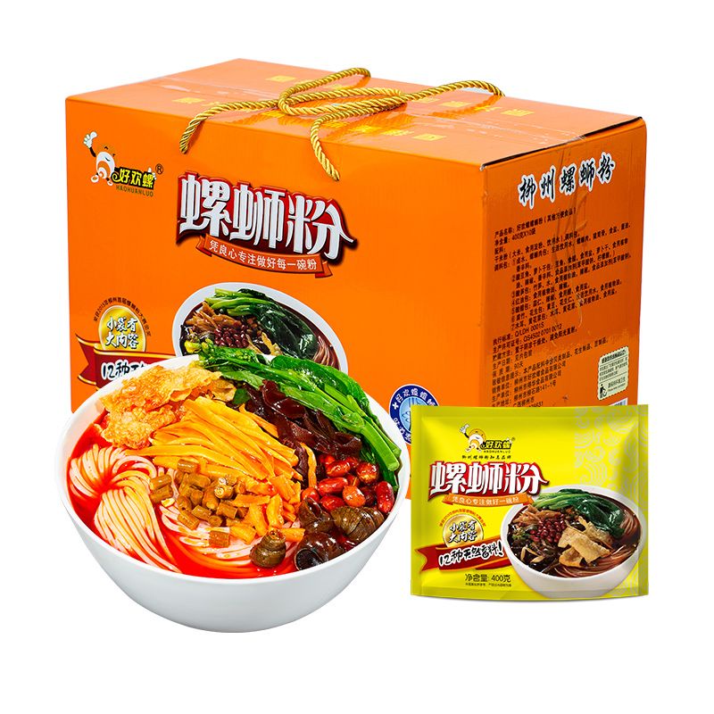 Haohuanluo snail Noodles LiuZhou Specialty Gourmet Instant 400g Bagged