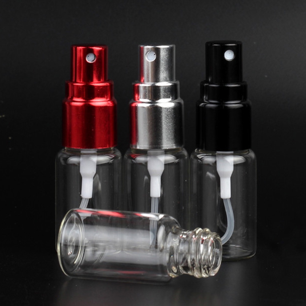 DasherMart 10pcs 5ml 10ml Travel Glass Perfume Atomizer Empty Small ...