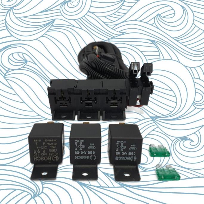 Bosch Relay Cable Set H4 Headlamp Headlights 3 Relay Original Cars
