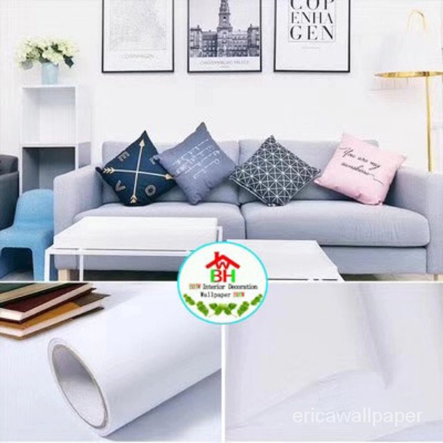 Ericawallpaper wallpaper BHW white wallpaper stickers pvc Wall