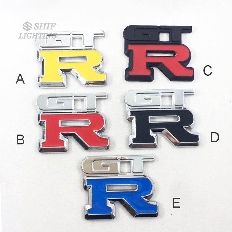 1 x Metal GTR Logo Car Auto Decorative Rear Trunk Emblem Badge Sticker ...