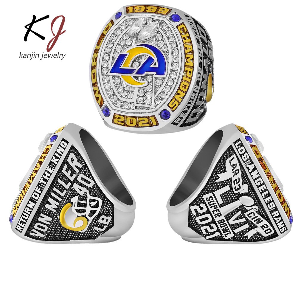 2021 NFL Super Bowl Champion Los Angeles Bull Ring MVP VON MILLER ...