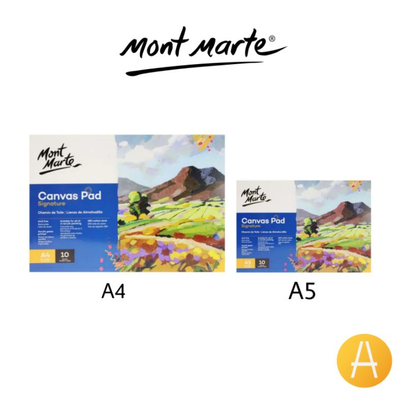 Mont Marte Signature Canvas Pad 10 Sheets Shopee Philippines