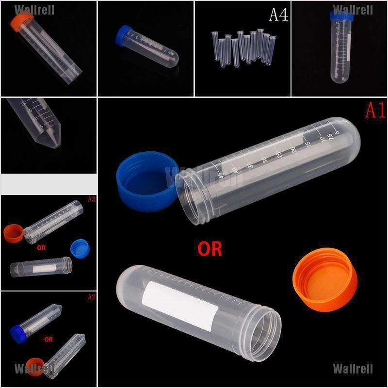 Loss sale 10Pcs 50ml Plastic Centrifuge Tube Pipe Vial Lab Test ...