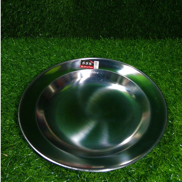 #0933 (555) Stainless Class-B Plate (24cm) | Shopee Philippines