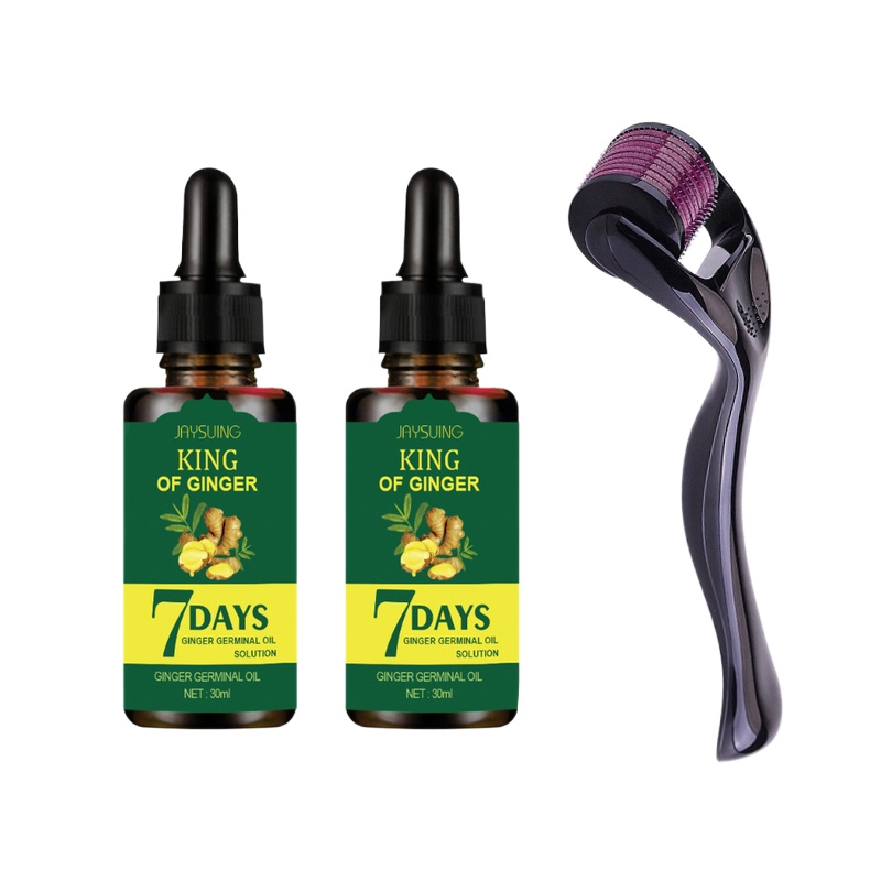 ﹍7 Natural Hair Essence Ginger King Hair Care Essential Oil Set Anti Hair Loss Conditioner Dry