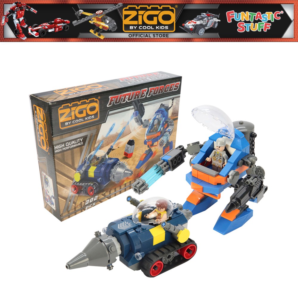 ZIGO Future Forces Building Blocks ,Toys for Kids, Robot Blocks(302 pcs ...