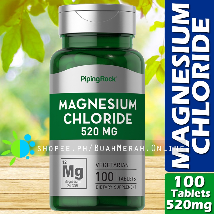 MAGNESIUM 62.17mg from 520mg of MAGNESIUM CHLORIDE 520mg x 100 Tablets