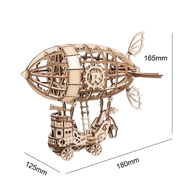 DIY 3D Wooden Puzzle Assembly Model Kits Toys for Children Kids Girls ...