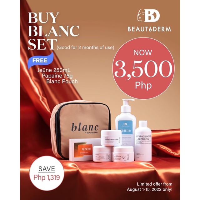 PROMO Beautederm Blanc Set Promo Trial and Regular size | Shopee
