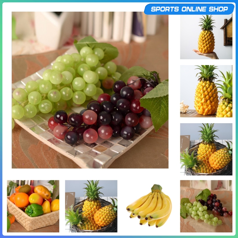 Fruit Artificial Fake Grapes Lifelike Grape Display Stage Home Decor ...