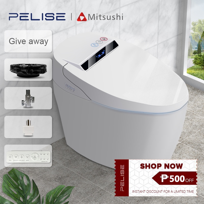 Pelise Bathroom Flush Toilet Ceramic Smart Toilet Automatic Technology