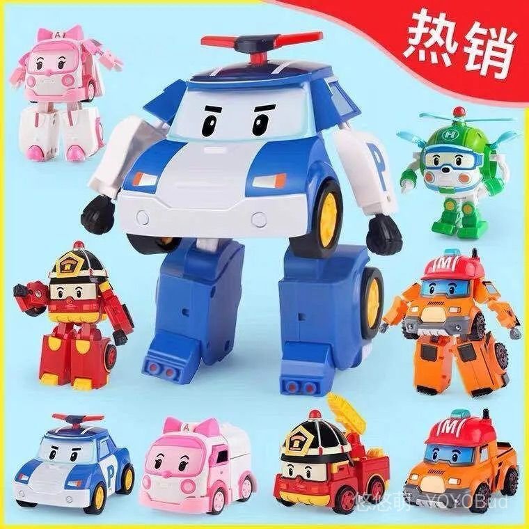 [Free Shipping Special Offer] Transforming Police Car poli poli ...