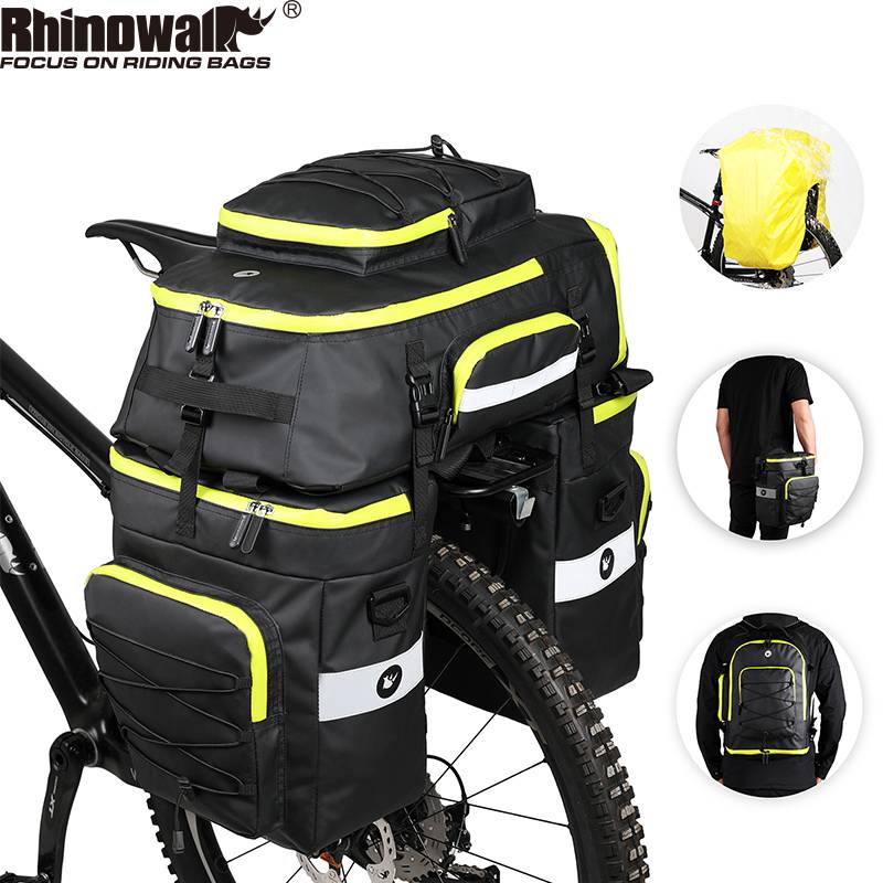 Rhinowalk 65L Bicycle Bag 3 In 1 Bike Bag Trunk Bags Bicycle Pannier ...