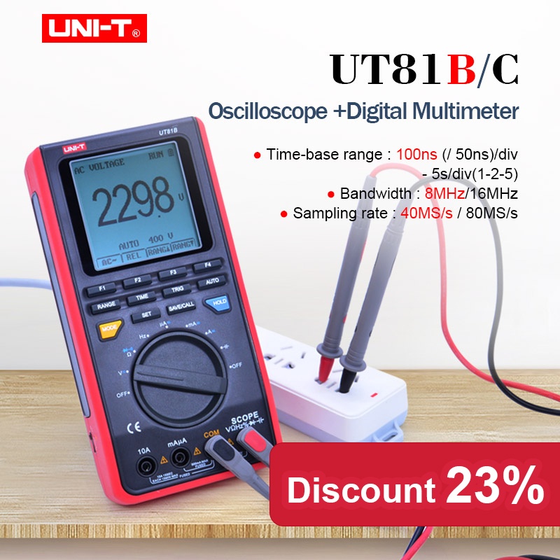 UNI T T UT81B UT81C Micro Oscilloscope 8 16mhz 40 80ms / S Real Time ...