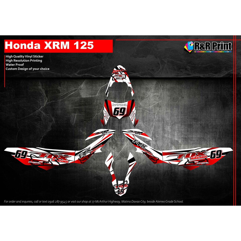 Honda xrm deals decals design