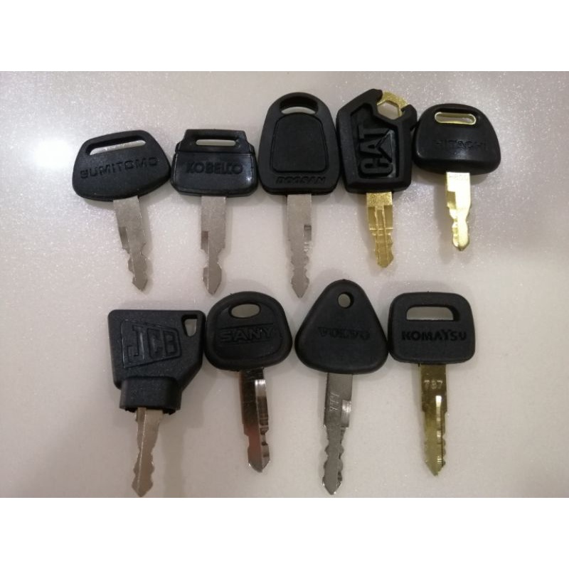 Excavator key sumitomo kobelco volvo jcb hitachi komatsu doosan sany
