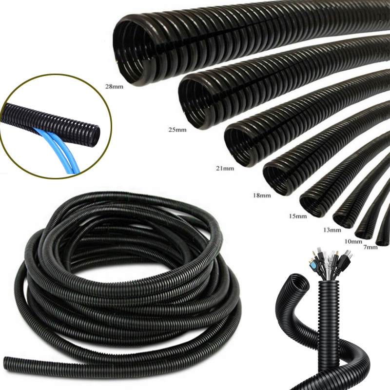 1/3 Meter Wire Conduit PVC Flexible Conduit Wire Loom Sleeve Tube