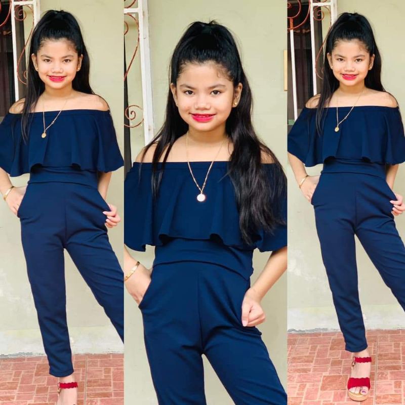 Jumpsuit for 9 to 14 years old Girls Kids Elegant Style Shopee Philippines