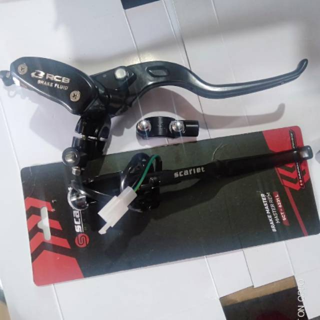 Brake Master set right oval RCB left clutch scarlet vixion ninja xabre ...