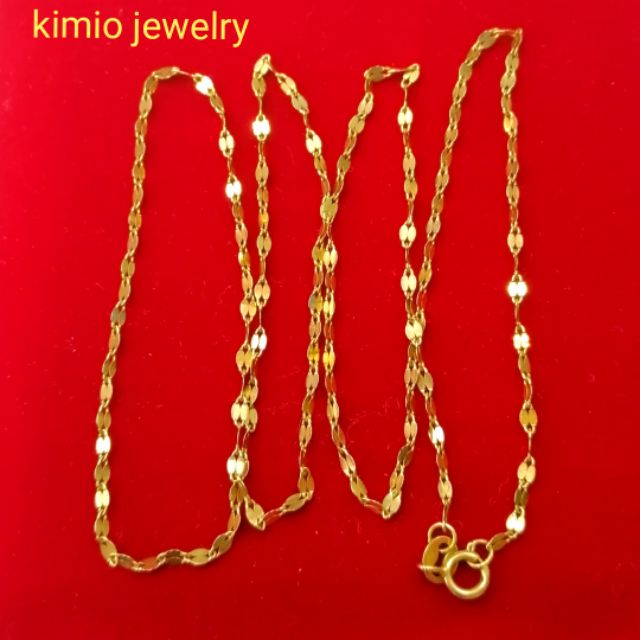 Dancing Chain Saudi Gold Jewelry 18k 