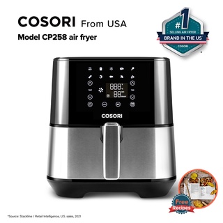 COSORI Smart Air Fryer Oven Dual Blaze 6.4L & Air Fryer Accessories Set,  Fit All of Brands 5.5 L, Pack of 6 Including Cake Pan/Pizza Pan/Metal