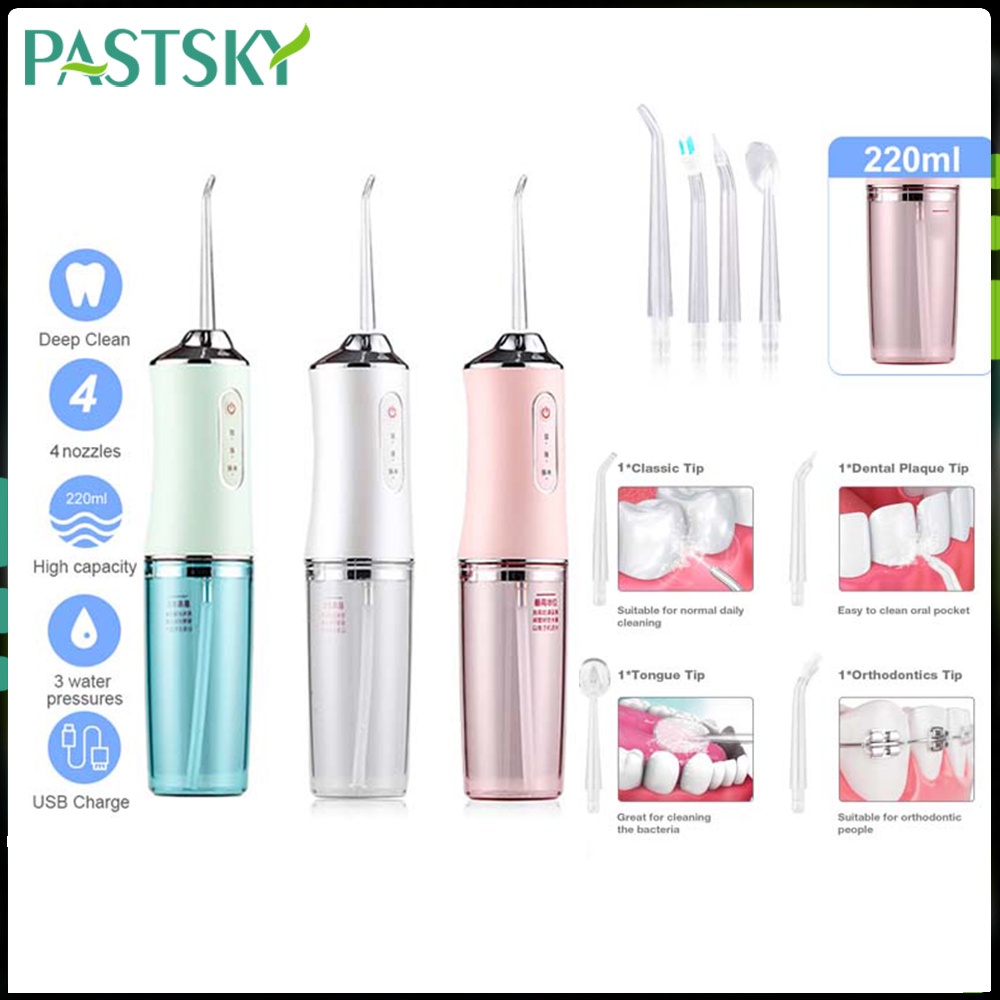 Oral Care Water Flosser 4 Jets 220ML Oral Irrigator Rechargeable 3