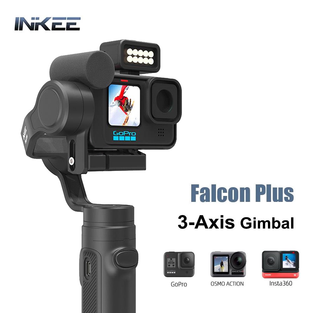 INKEE FALCON PLUS Handheld 3Axis Action Camera Gimbal Stabilizer Anti